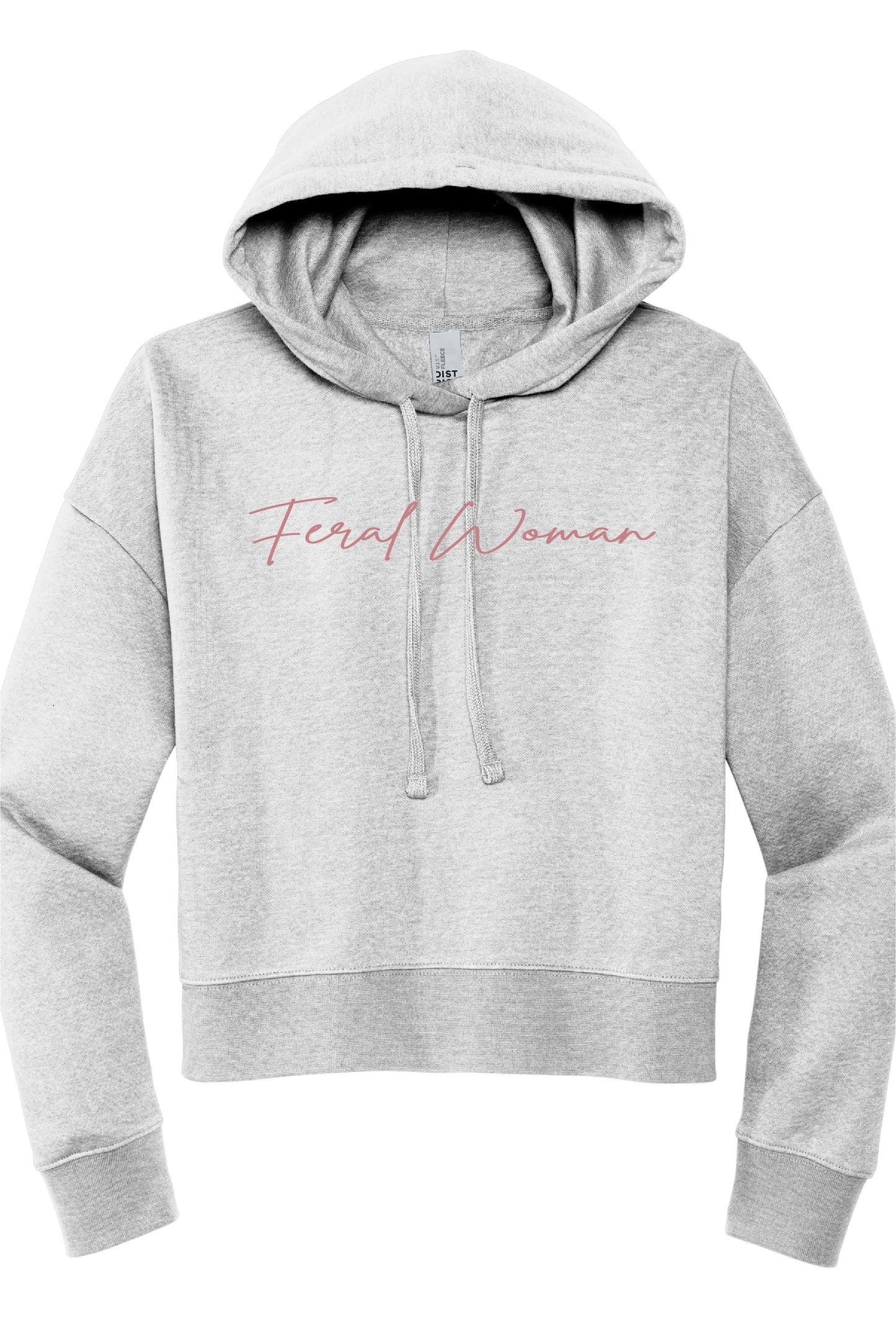 Feral Woman Cropped Hoodie
