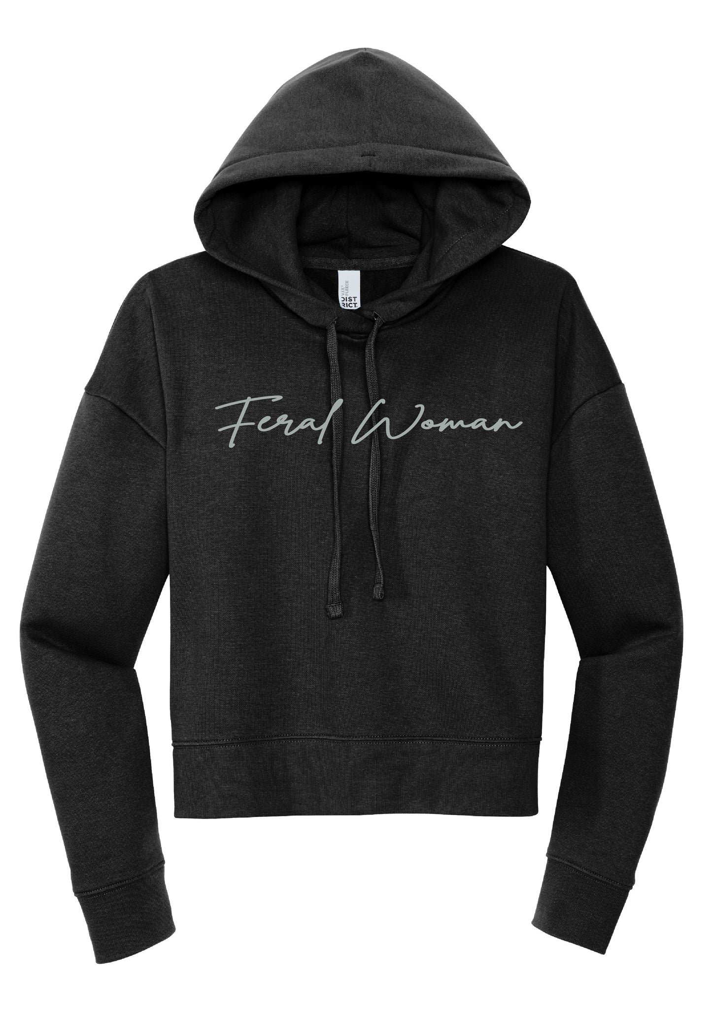 Feral Woman Cropped Hoodie