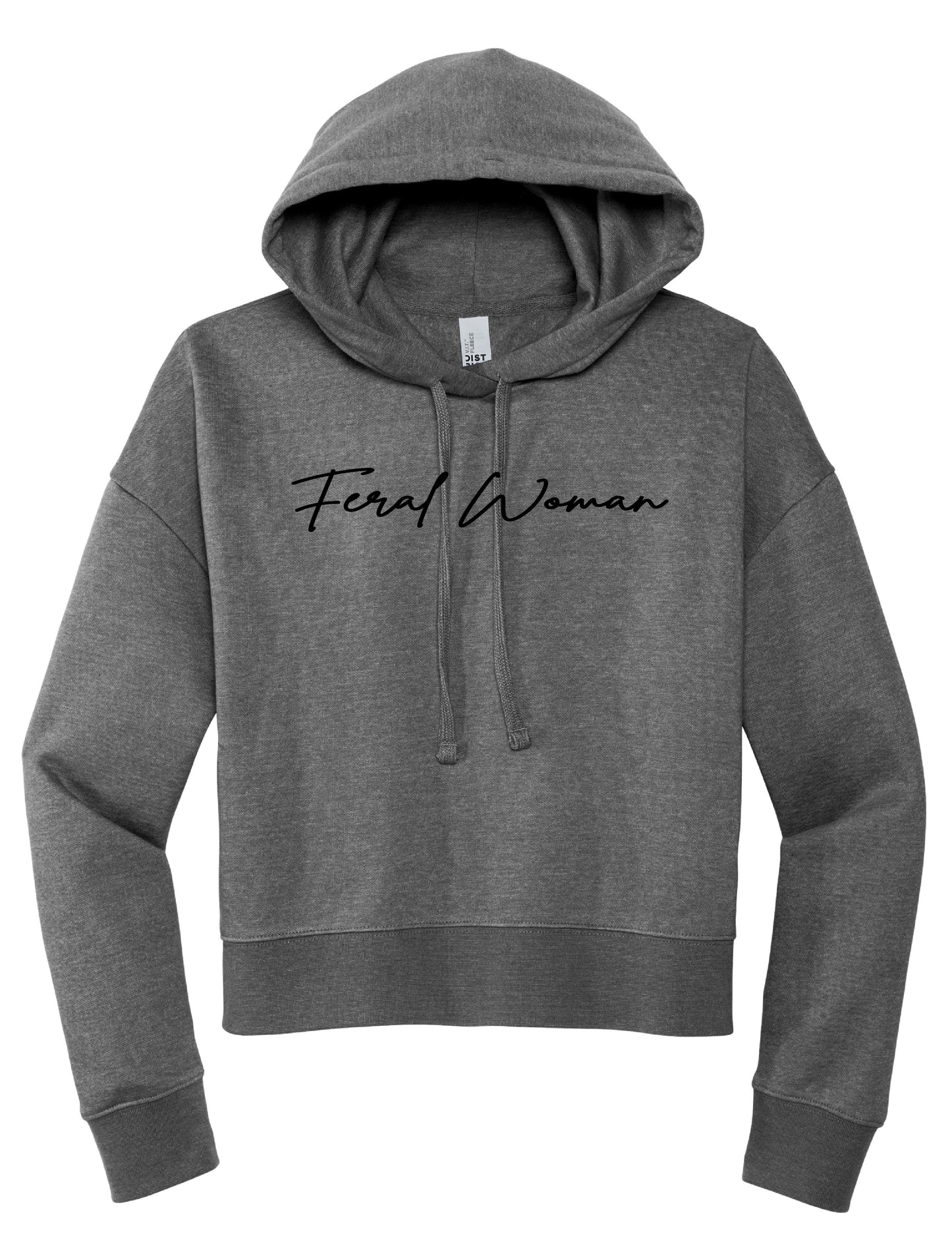 Feral Woman Cropped Hoodie