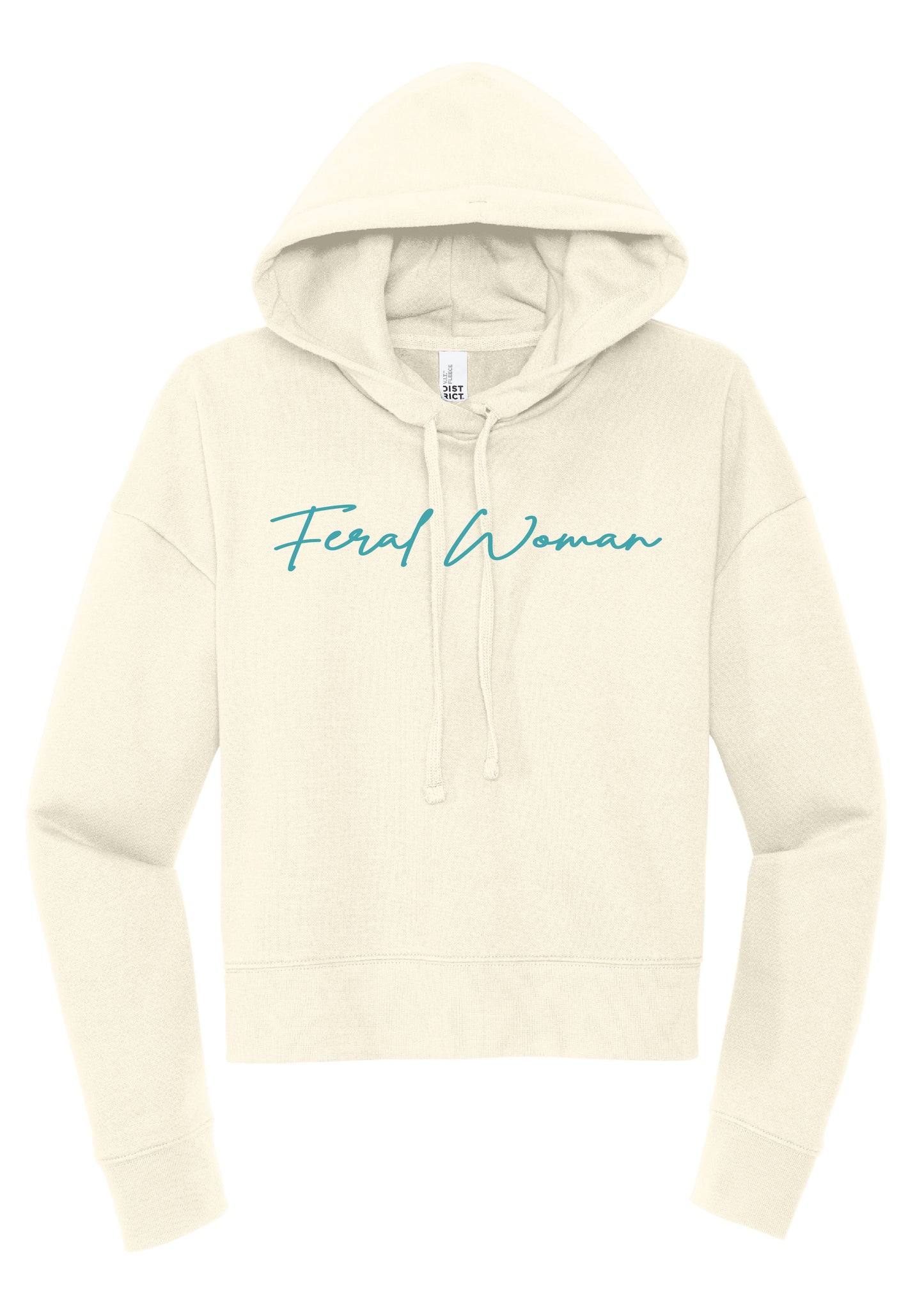 Feral Woman Cropped Hoodie