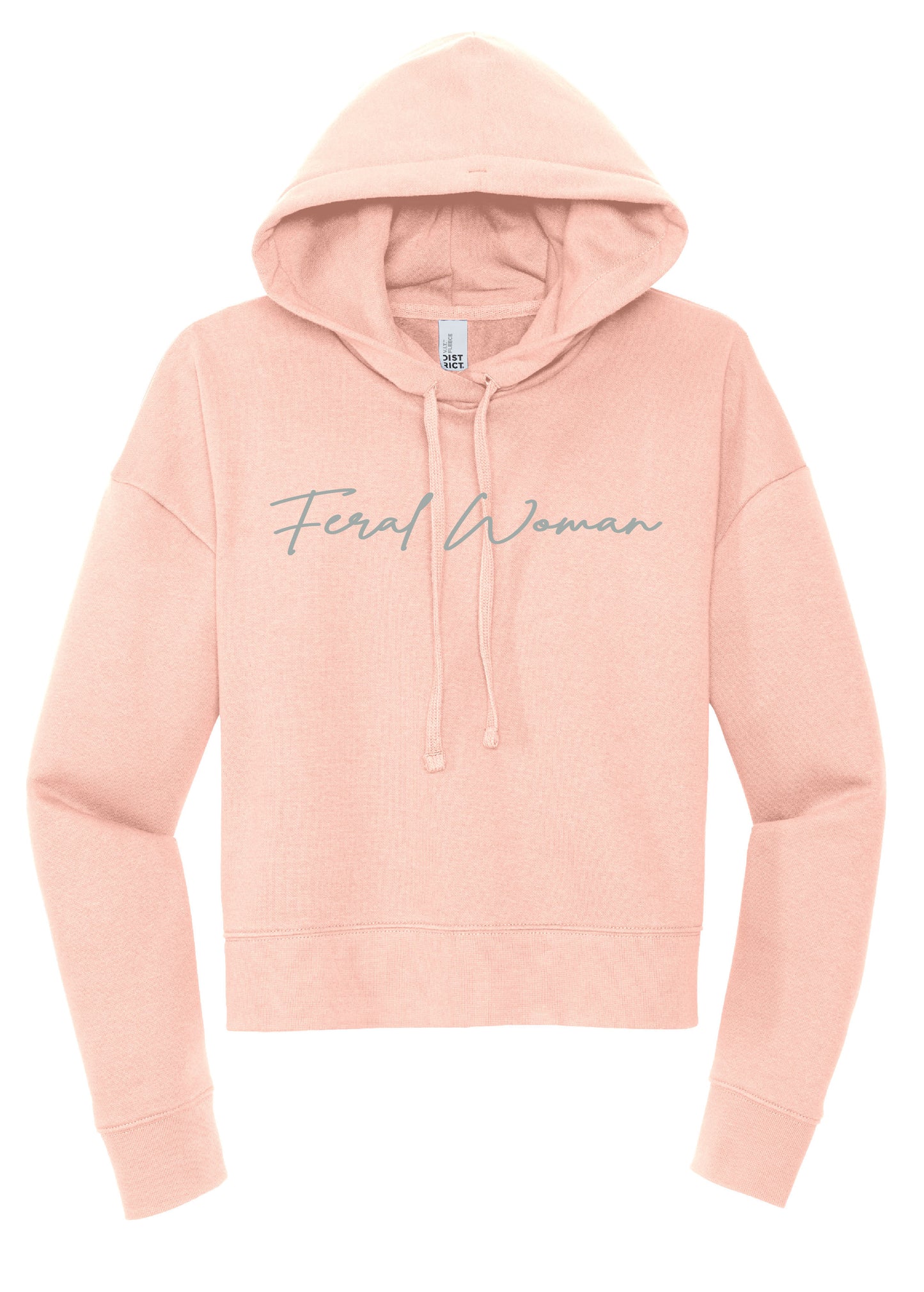 Feral Woman Cropped Hoodie