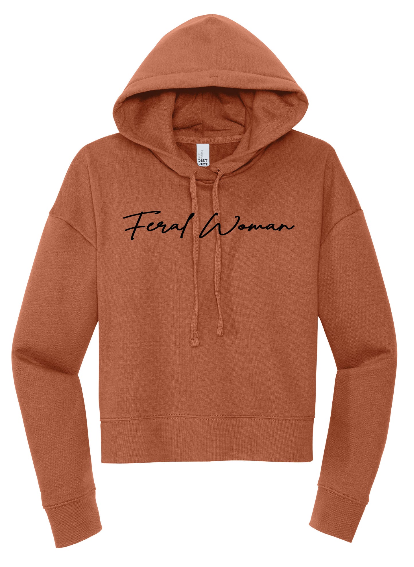 Feral Woman Cropped Hoodie