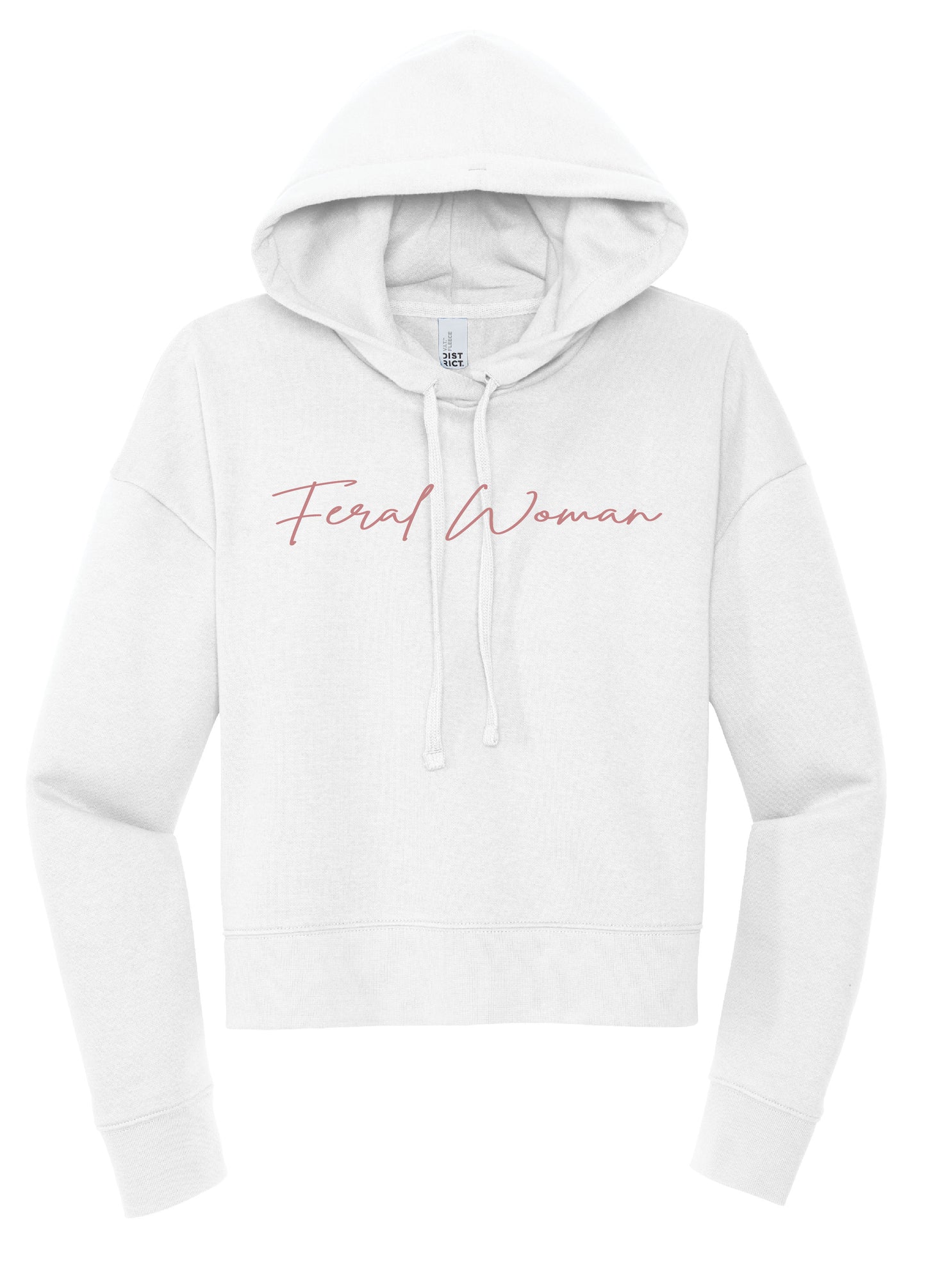 Feral Woman Cropped Hoodie