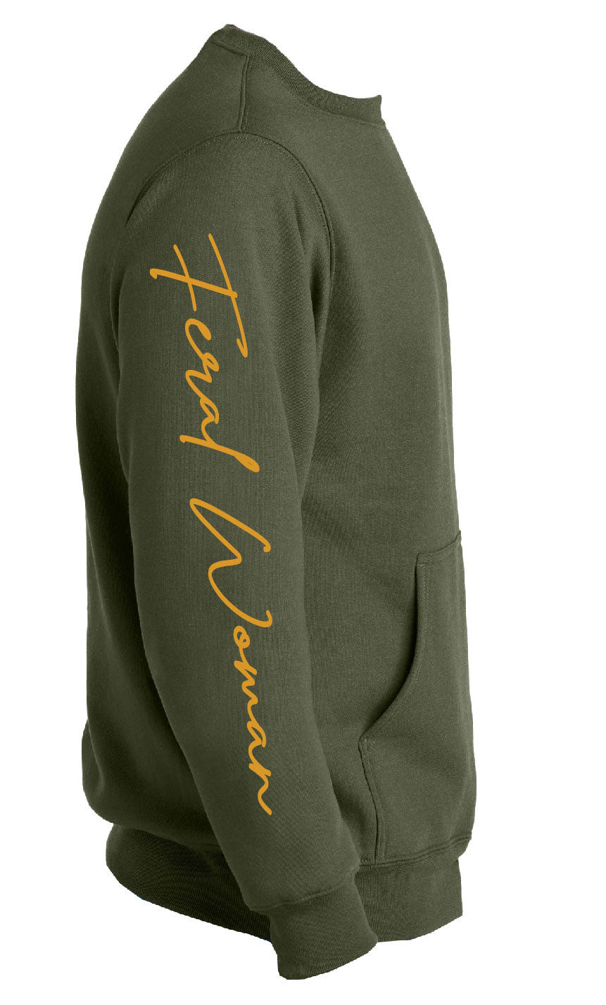 Feral Woman Pocket Pullover