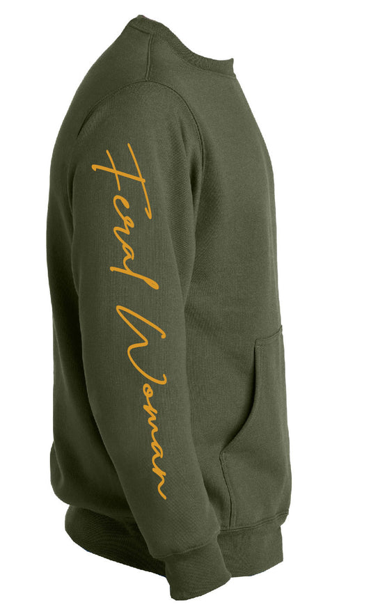 Feral Woman Pocket Pullover