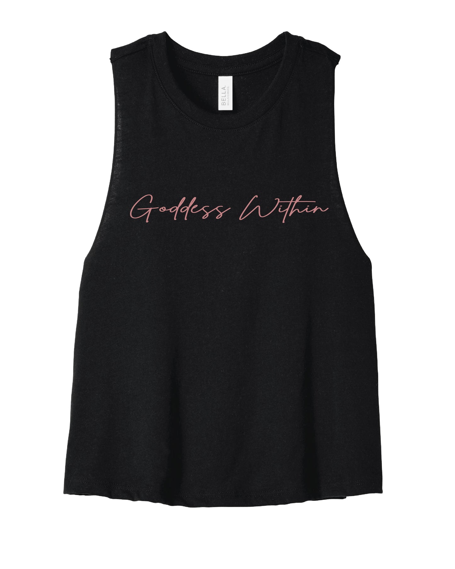 Goddess Within Cropped Racerback Tank