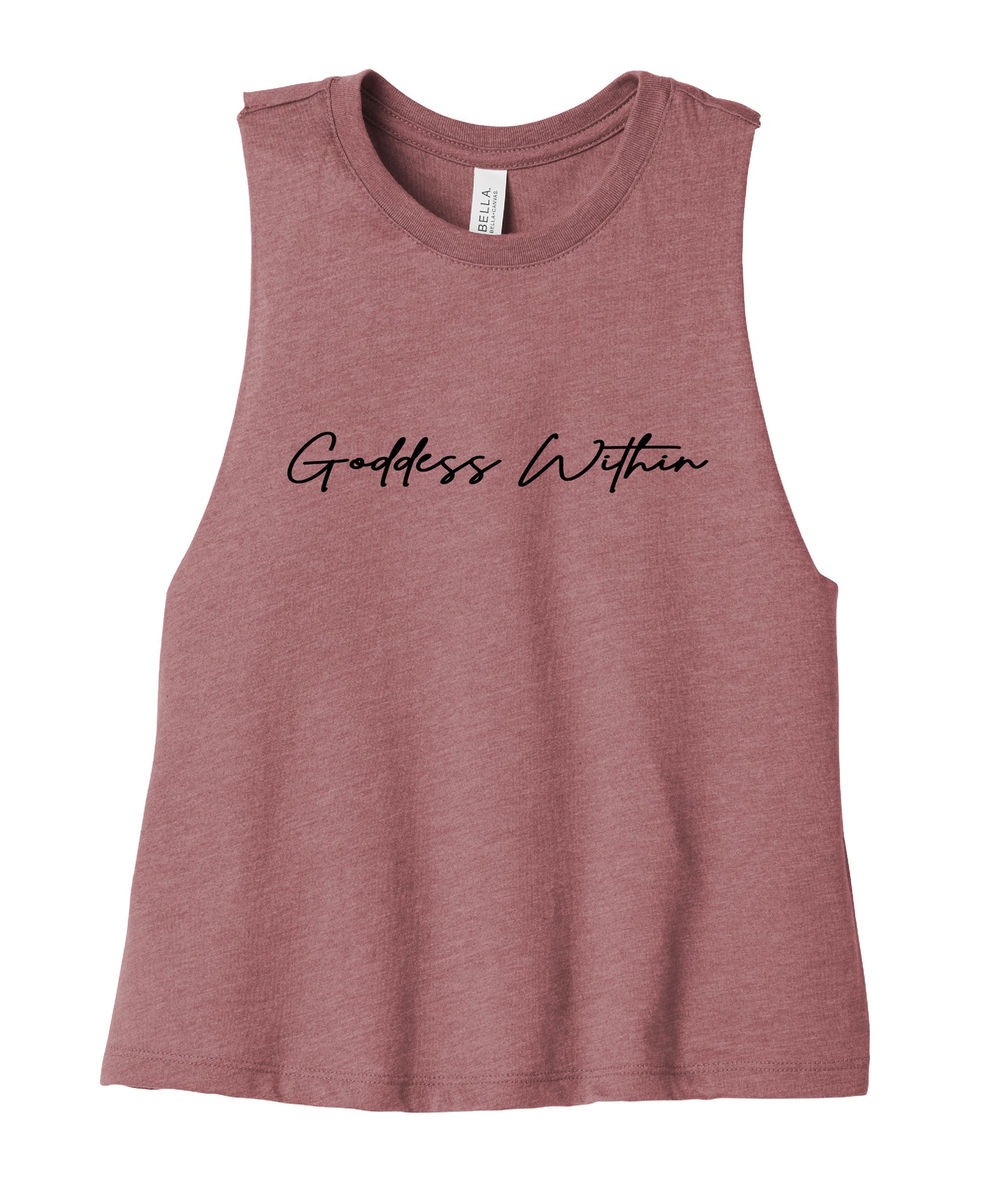 Goddess Within Cropped Racerback Tank