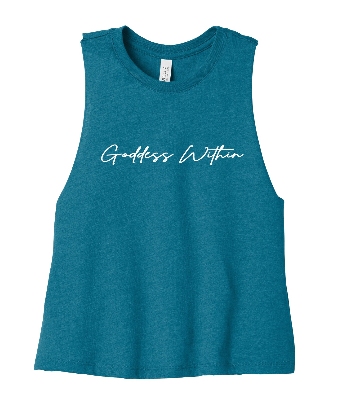 Goddess Within Cropped Racerback Tank